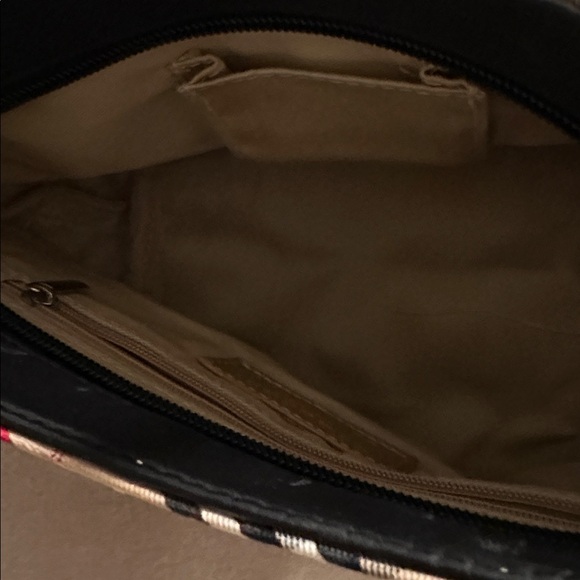 Burberry blue label Beige and Black Checkered small Tote - Picture 10 of 10